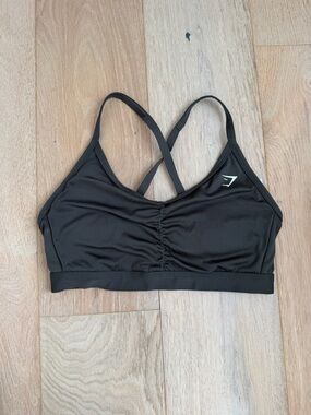 Gymshark Women's Olive Green Crossback Sports Bra